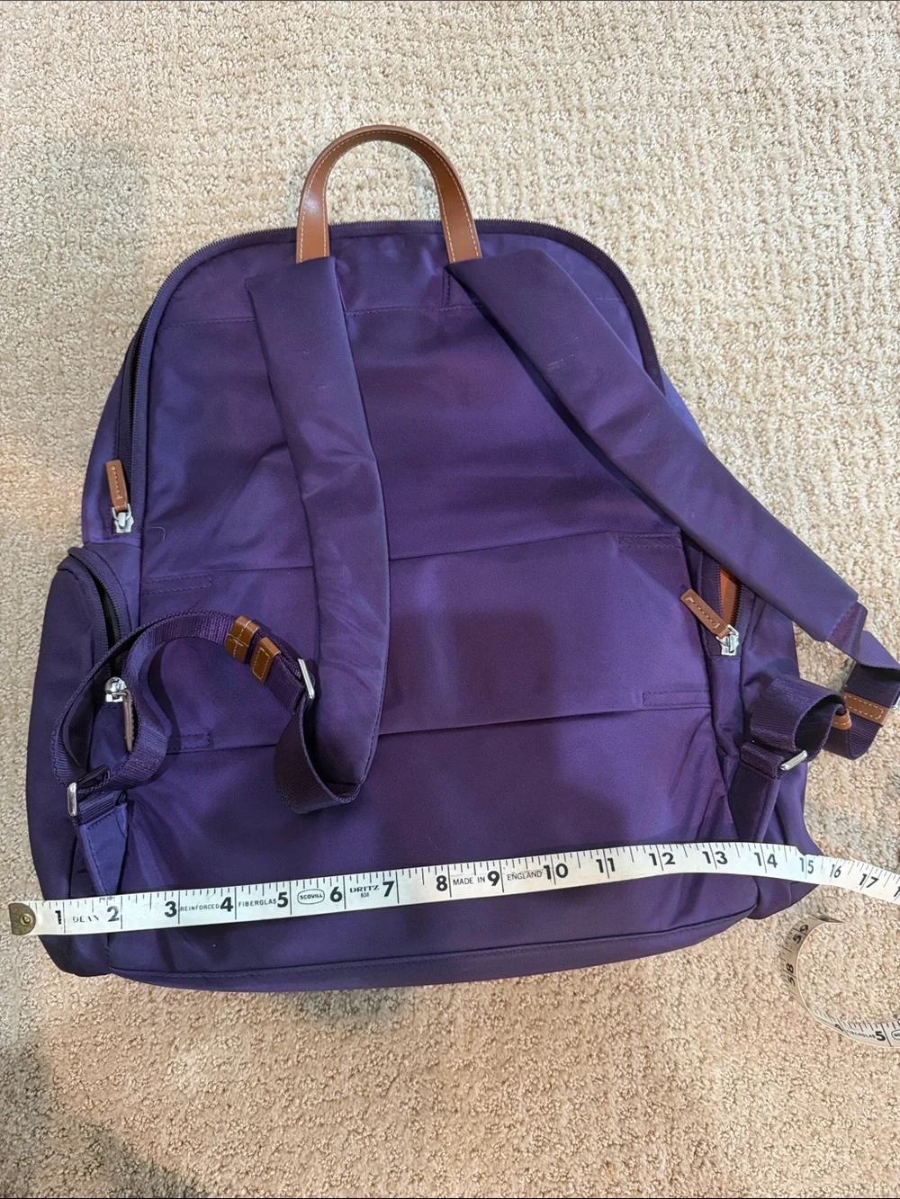 Tumi Nylon Backpack Purple